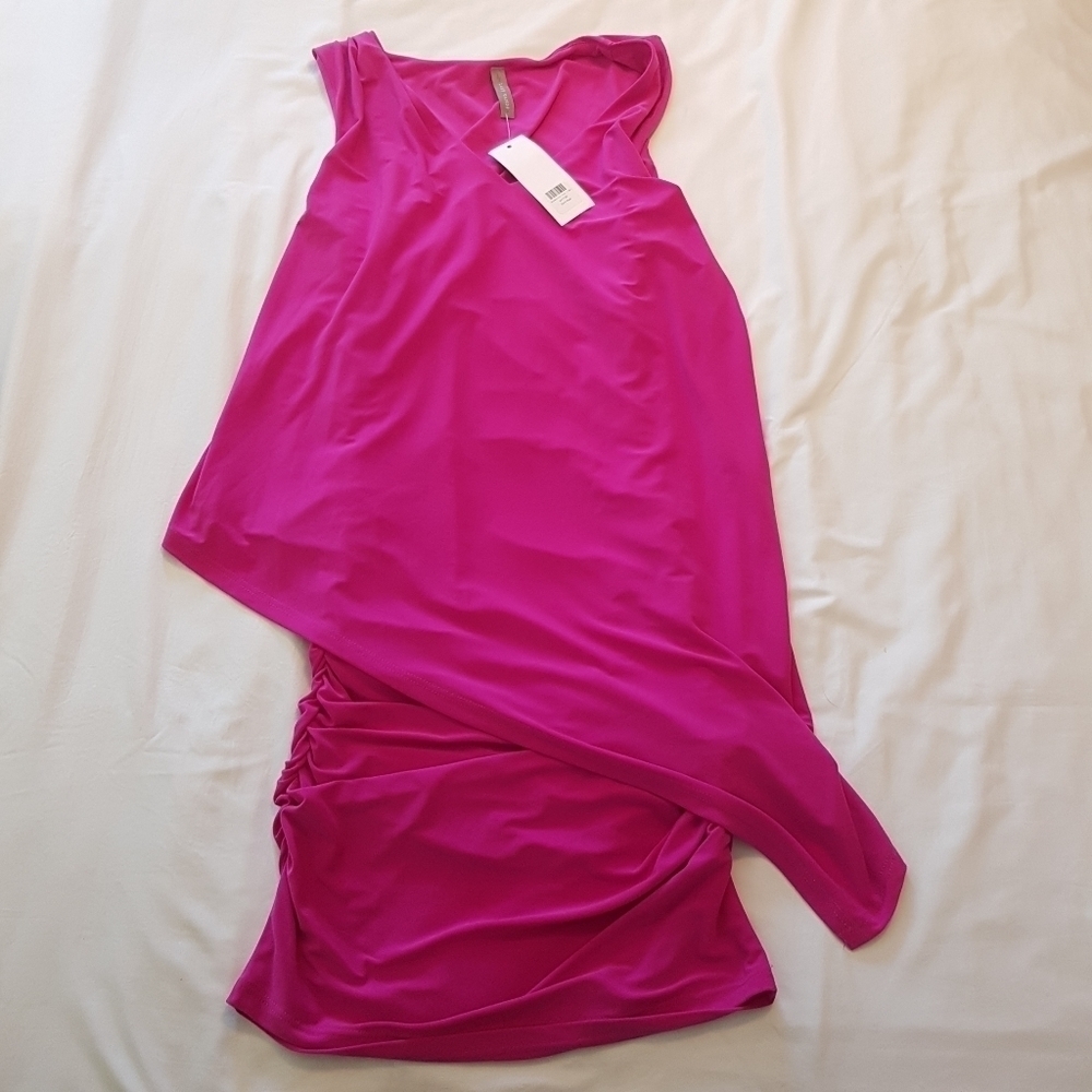 Dani Kaye women's size Small Sleeveless Tunic dress purply Berry, NWT